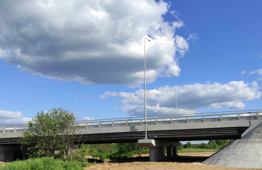Сооружение моста на ПК18+62,94 через р. Клязьма