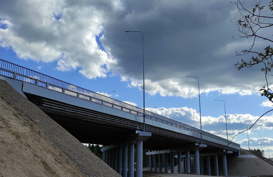 Сооружение моста на ПК18+62,94 через р. Клязьма